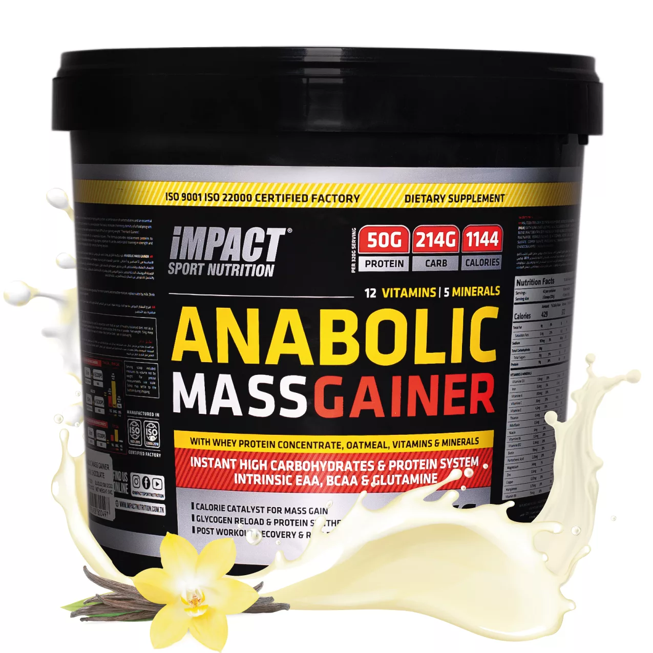 anabolic mass gainer vanille